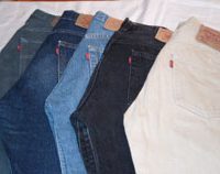 Lotto 50 Jeans Levi's 501 Vintage Usato