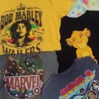 10 T-Shirt Vintage Disney - Star Wars - Marvel - DC